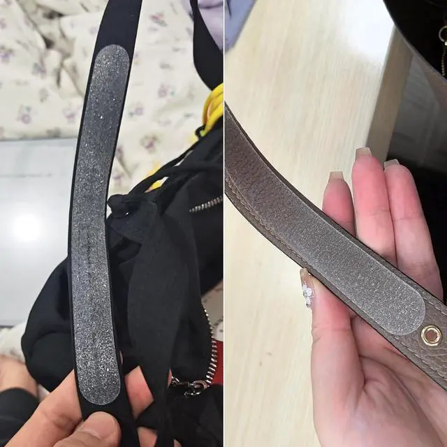 Alt view image 6 of 7 - Anti-Slip Shoulder Strap Gripper, Transparent Purse Strap Non-Slip Pad Sticker, Self Adhesive Shoulder Bags Holder for Tote Work Handbag Backpack, Clear, 6PCS