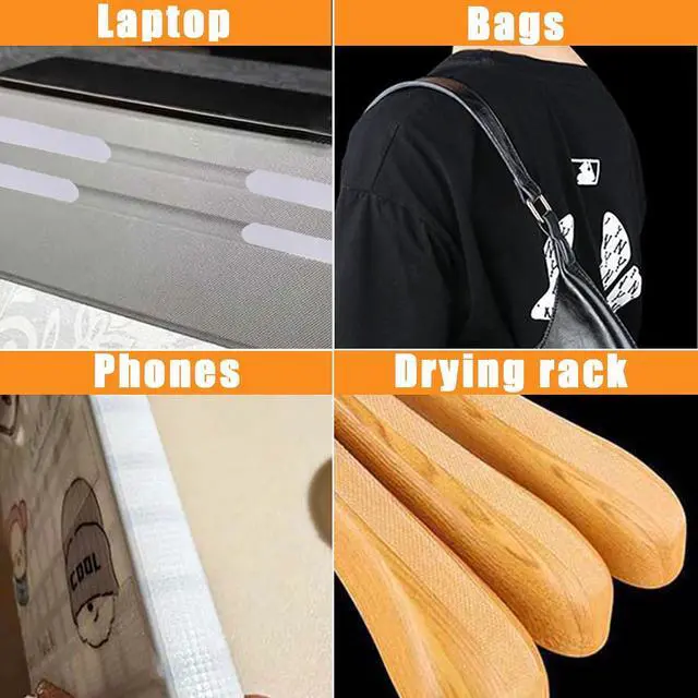 Alt view image 7 of 7 - Anti-Slip Shoulder Strap Gripper, Transparent Purse Strap Non-Slip Pad Sticker, Self Adhesive Shoulder Bags Holder for Tote Work Handbag Backpack, Clear, 6PCS