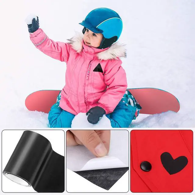 Alt view image 7 of 7 - WILLBOND 3x79 Inch Nylon Repair Patches Nylon Patches for Jackets Self Adhesive Repair Tape Waterproof Kit Fabric Clothing Kit for Down Jacket, Tent, Umbrella, Clothes, Bags(Black)
