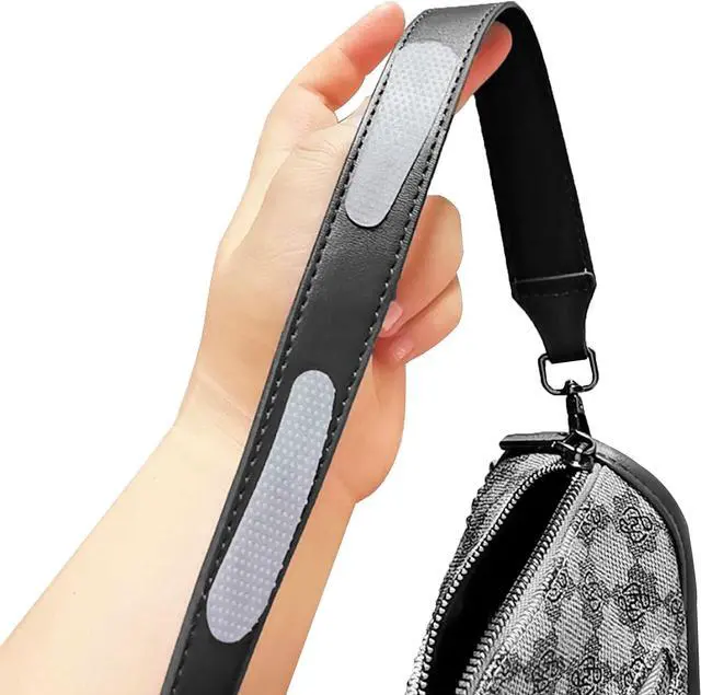 Main image of Anti-Slip Shoulder Bag Strap Gripper Holder, Purse Strap Non-Slip Pad Sticker Handbag Grip for Backpack, Clear, 12PCS