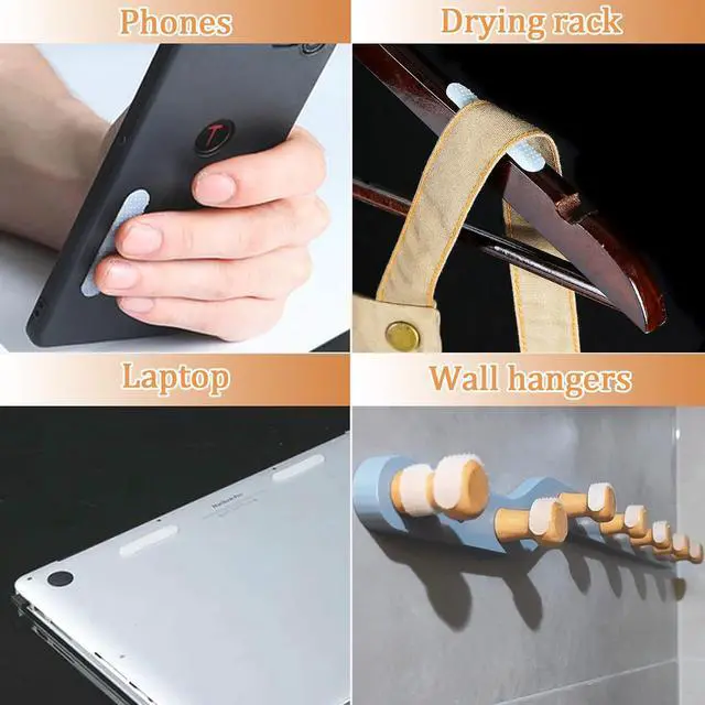 Alt view image 5 of 7 - Anti-Slip Shoulder Bag Strap Gripper Holder, Purse Strap Non-Slip Pad Sticker Handbag Grip for Backpack, Clear, 12PCS