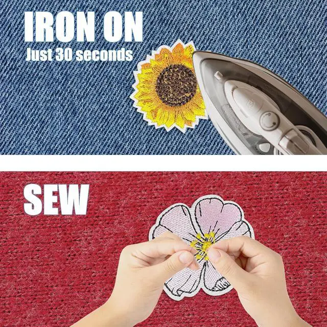 Alt view image 4 of 6 - Kawaii Girly Iron On Patches, Cute Embroidery Applique Patches for Clothes | Sew, Heat Press, for Clothing Backpacks Hats Jeans Jackets Bags, DIY Decorative, 16 Pcs