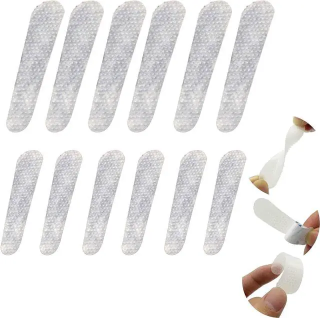 Main image of Non-Slip Grip Strip Pad - 12 Pack Clear Anti-Slip Patches for Purse Strap, Backpack Strap Keeper, Shoulder Straps for Bags - Fits Leather & Nylon (6 small, 6 big)