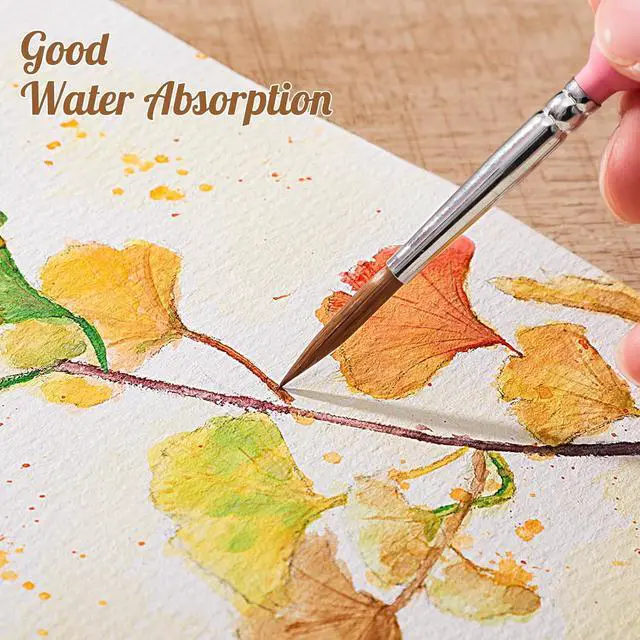 Alt view image 4 of 7 - 80 Sheets Watercolor Paper Bulk, 5 x 7 in, 110 Lb/230 GSM, Cold Press | White Paper, Good Absorbency, Less Warping, for Kids, Students, Beginners, Cards, Invitations, Watercolor and Sketching