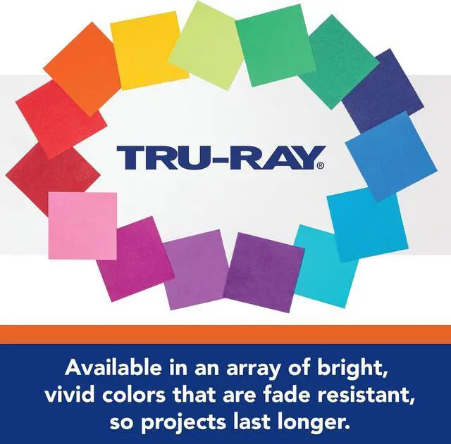 Alt view image 2 of 7 - Tru-Ray Construction Paper 9x12" Atomic Blue