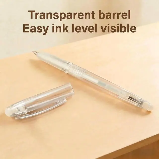 Alt view image 2 of 7 - ibotti Heat Erasable Fabric Pen with 20 Refills for Tailors Sewing, Quilting and Crafts, White