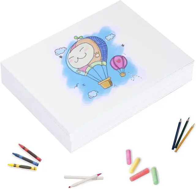 Main image of 8.5"x11" Sketching Drawing Paper for Art Craft Supplies, White Paper for Coloring Doodle 100 Sheets
