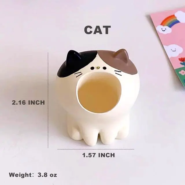 Alt view image 5 of 7 - LINFANG Diamond Art Tool Desktop Trash Can Ornament Cute Tool, Diamond Painting Accessories, Diamond Art Kit for Adults, Creative Mini Garbage Can, Small Storage | Ideal for Diamond Work (Cat)