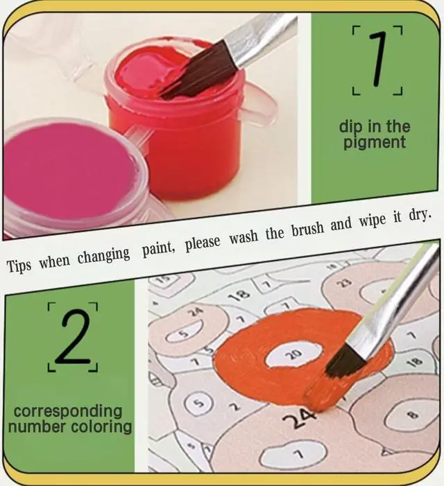 Alt view image 6 of 7 - HULDFRDA Adult Paint by Number Kits On Canvas Japanese Samurai Adults' Paint-by-Number Kits Japanese Style Painting for Adults Color by Number DIY Paint by Numbers with Paints and Brushes,16x20 Inch