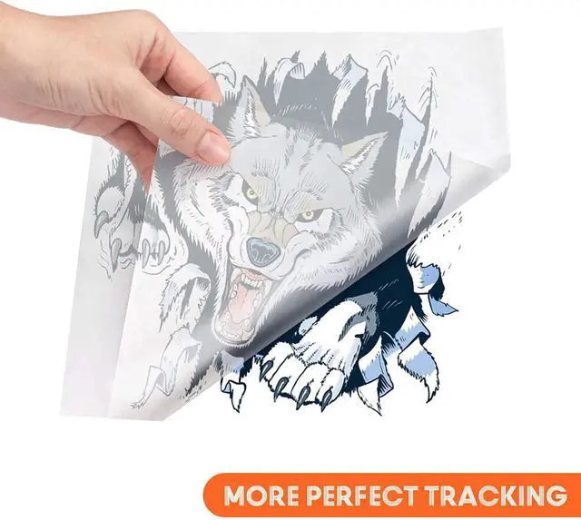 Alt view image 4 of 7 - PSLER Carbon Paper for Tracing - 40pcs Transfer Tracing Paper, A4 | Use with Tracing Paper, Translucent Trace Paper for Drawing Patterns on Wood, Canvas, Fabric, Artist Lettering & Sketching