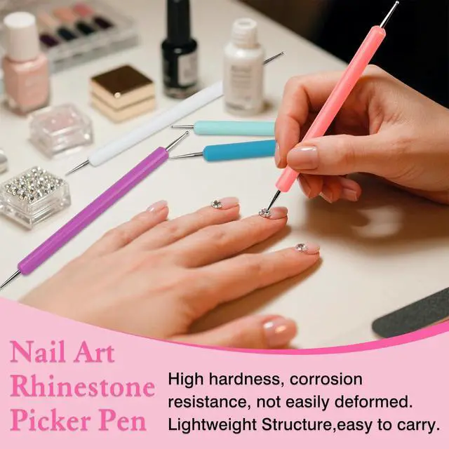 Alt view image 6 of 7 - 5-Piece Pattern Tracing & Embossing Stylus Set Dual-Ended Ball Tip Tools for Transfer Paper, Drawing, Clay Sculpting & Nail Art