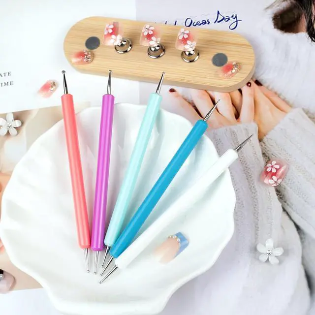 Alt view image 7 of 7 - 5-Piece Pattern Tracing & Embossing Stylus Set Dual-Ended Ball Tip Tools for Transfer Paper, Drawing, Clay Sculpting & Nail Art