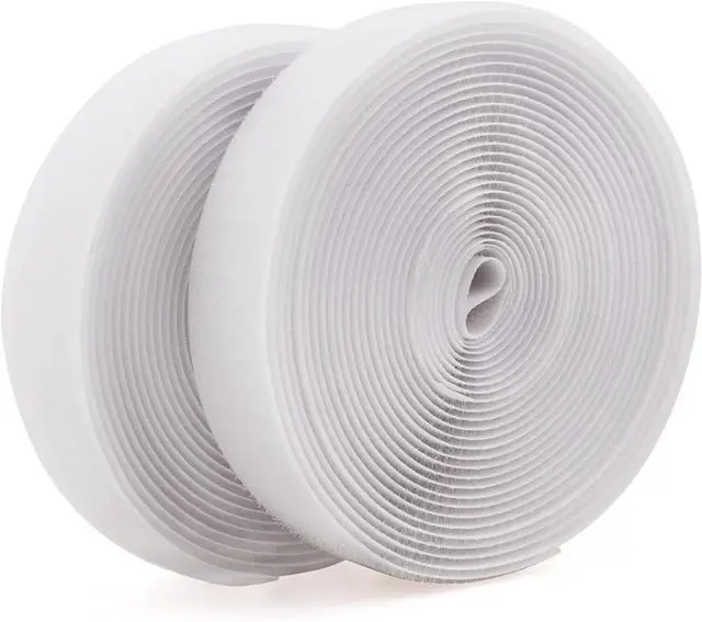 Main image of Sew on Hook and Loop Tape 5/8 Inch Wide,16.4 Feet Non-Adhesive Back White Hook and Loop Strips Sewing Fastener Fabric Fastener Non Adhesive Sewing Interlocking Tape