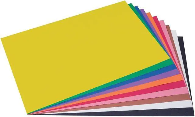 Alt view image 5 of 7 - Prang (Formerly SunWorks) Construction Paper, 10 Assorted Colors, 12" x 18", 50 Sheets