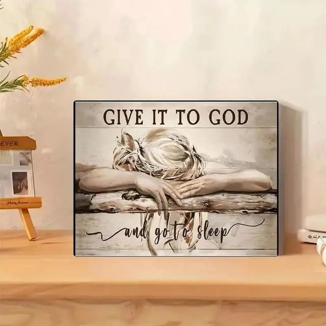 Alt view image 6 of 7 - Christian Woman Paint by Numbers Kit for Adults Beginner (Without Frame) | Give It To God Adult Paint by Number Kits on Canvas DIY Acrylic Oil Easy Painting by Numbers for Home Wall Decor Gift16X20 in