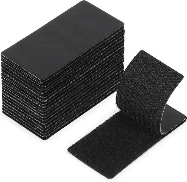 Main image of Bates 2' x 4' Heavy Duty Hook & Loop Tape, 20 pcs with Double Sided Adhesive
