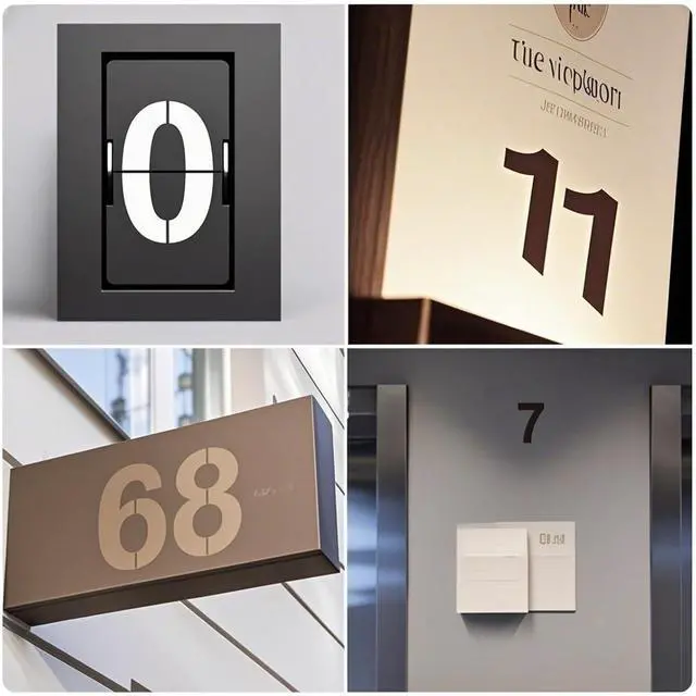 Alt view image 5 of 7 - 6 Inch Number Stencils Set - Reusable Plastic Large Number Templates Stencils for Painting, DIY Projects, Cake Stencil Decorating, Custom Stencil for Spray Painting Mailbox Signs and Arts & Crafts