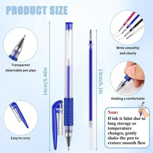 Alt view image 2 of 7 - 8 Pcs Heat Erasable Pens for Fabric with 64 Refills for Sewing, Embroidery | Fabric Marking Pens, Disappearing Ink Pens for Dressmaking and Cross Stitch Projects