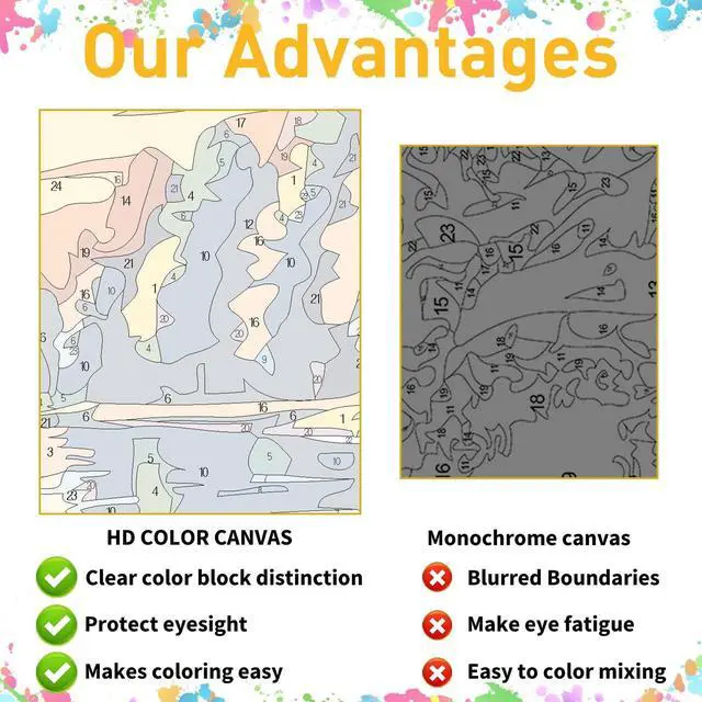 Alt view image 5 of 7 - Octopus Paint by Numbers Kit for Adults, 16x20 inch | DIY Painting Kits Crafts for Adults, Relieve Stress, Gift, Home Wall Decor