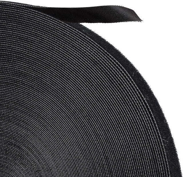 Main image of Phinus Hook and Loop Tape 1/2 Inch Wide x 120 FT, Reusable Black Strips Sew On Roll, Non-Adhesive Self-Gripping Strap for Home, Office, Data Center, Clothes, Fabric and DIY Projects