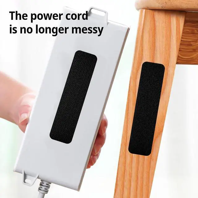 Alt view image 7 of 7 - 12 Sets 1 x 4 Inch Hook and Loop Tape Sticky Back - Heavy Duty Double-Sided Adhesive Strips - Strong Fastener for Home, Office, Indoor & Outdoor Use(Black)