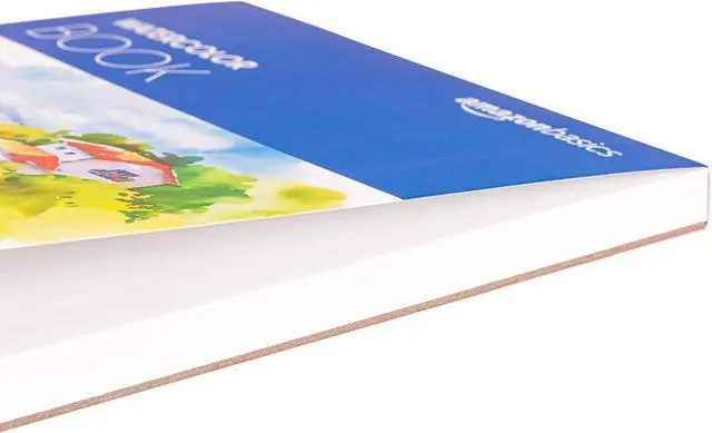 Alt view image 3 of 7 - Amazon Basics Watercolor Pad for Beginners, Artists, Adults and Students, Cold Press Textured Surface, 9"x12", 140 lb / 300 gsm, 30 Sheets, White