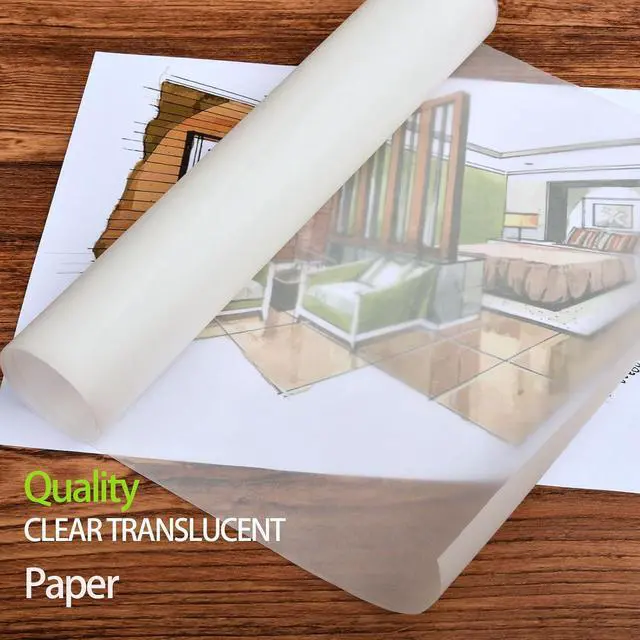 Alt view image 6 of 7 - SEMLEART Tracing Paper Roll, 12-Inch x 25 Yard, White Translucent Vellum, Pattern Paper for Sewing, Drawing, Sketching, Gift Wrapping