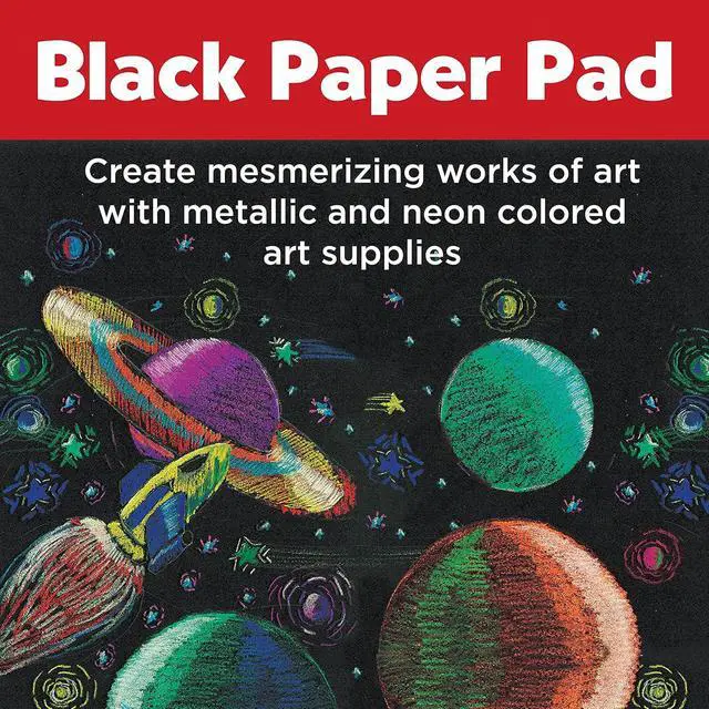 Alt view image 2 of 7 - Faber-Castell Black Paper Pad 9" X 12" 25 sheets