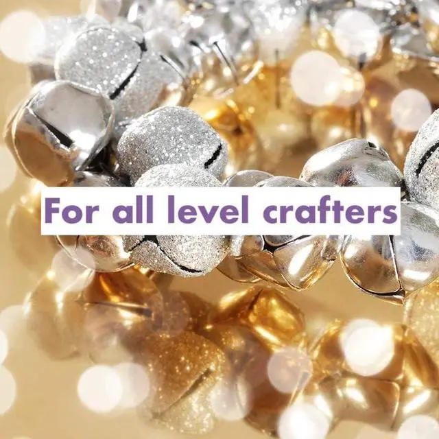 Alt view image 6 of 7 - Affordable 18-PC Silver Jingle Bells 0.375" 9.5mm Holiday, Home Décor & Craft Projects, Decor Wreaths or Pet Collar & Hear The Jingling Chimes, Napkin Rings, Jewelry, Gift Wrap Bells for Crafts.