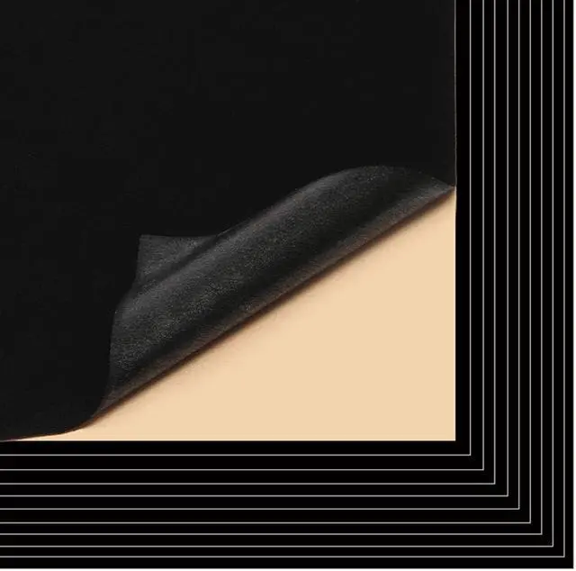 Alt view image 2 of 4 - Mesheshe 10PCS Self Adhesive Felt, DIY Self Adhesive Fabric for Art & Crafts, Peel and Stick Felt for Drawer and Jewelry Box Felt Liner, A4 Size (8.3" x 11.8", Black)