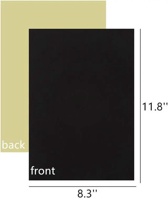 Alt view image 3 of 4 - Mesheshe 10PCS Self Adhesive Felt, DIY Self Adhesive Fabric for Art & Crafts, Peel and Stick Felt for Drawer and Jewelry Box Felt Liner, A4 Size (8.3" x 11.8", Black)