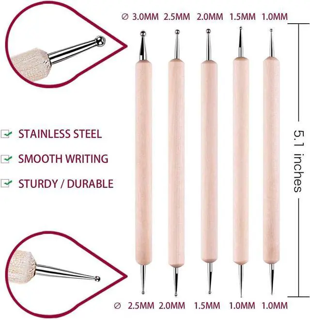 Alt view image 3 of 7 - 50 Sheets Carbon Paper Graphite Paper White Carbon Transfer (8.5 x 11.5 inch) Tracing Papers with 5 PCS Embossing Styluses Dotting Tools for Wood Paper Canvas Craft