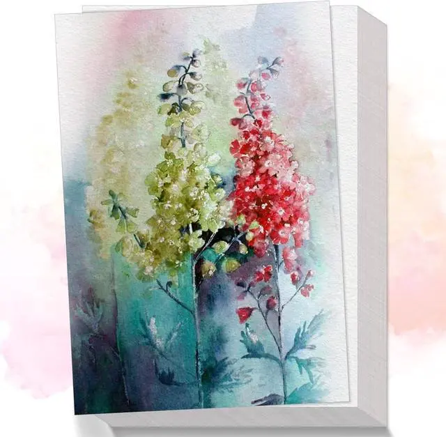 Main image of 82 Sheets Watercolor Paper, 230 GSM Cotton Cold Press, 5x7 Inch Thick Off-White Acid-Free Artist Paper for Painting, Gouache, Acrylic, Sketching, Journals & Mixed Media