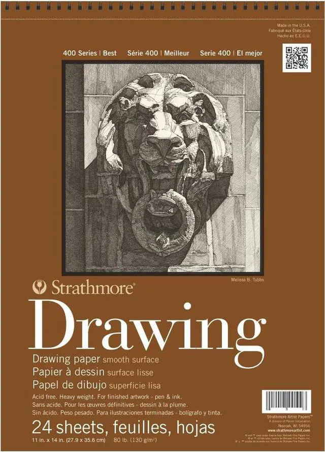 Main image of Strathmore (400-105 400 Series Drawing, Smooth Surface, 11x14, White, 24 Sheets