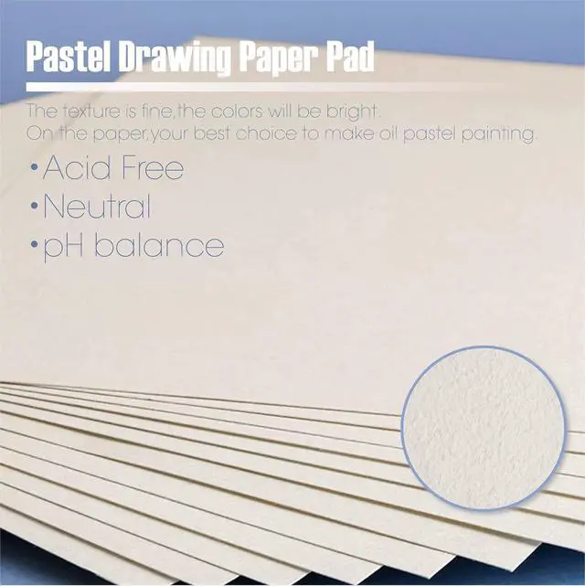Alt view image 4 of 4 - GR DZPLUS Oil Pastel Pad | 5.9 x 5.9 inch(123 lb/200g) | 50 Sheets Heavyweight Drawing Paper