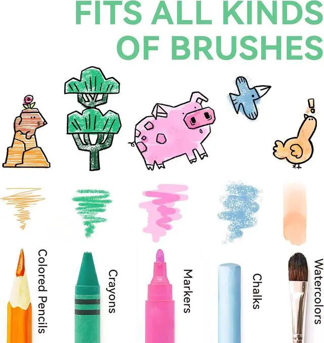 Alt view image 6 of 7 - 142" x 15.8" Dotimo Sticky Drawing Roll for Kids, Coloring Paper Roll, Large Coloring Sheets, Ideal Kids Paint Paper for Ages 3-6 & Growth Chart for Wall