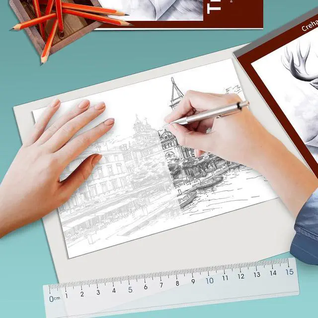 Alt view image 7 of 7 - Crehatos 9" x 12" Tracing Paper, Translucent Tracing Pad, 75 Sheets | 38lb/60gsm Vellum Art Paper for Drawing, Sketching, Overlays