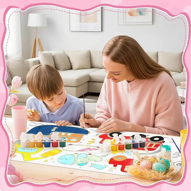 Alt view image 7 of 7 - 2 Pack Coloring Paper Roll for Kids, Sticky Drawing Roll, 11.8" × 118" | Thick Ink-Resistant Paper, Removable Adhesive Backing, 2 Themed Rolls, Easy-Tear Perforations, Giftable for Ages 3+