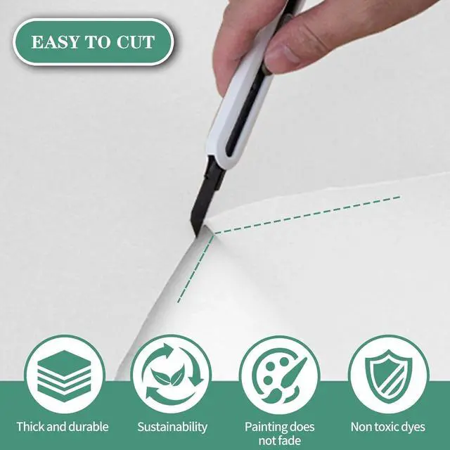 Alt view image 3 of 6 - White Paper Roll for Kids Easel Drawing 15 x 512 in White Craft Paper Roll