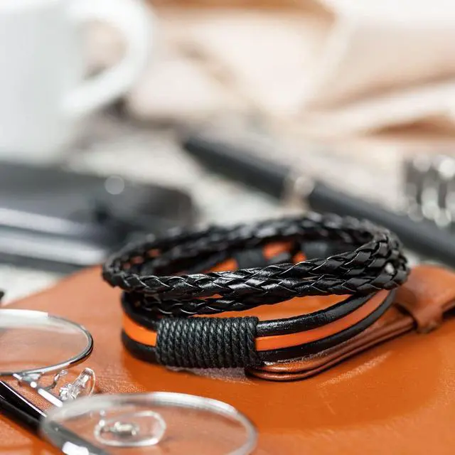 Alt view image 5 of 6 - uxcell Leather Cord, 5.47 Yards 4mm Dia PU Braiding Thread String for Purse Handbag Shoelace DIY Crafts Bracelet Making, Black