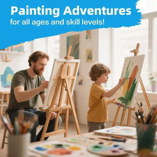 Alt view image 5 of 7 - WINSONS Art Acrylic Paint Set, 12 x12ml Tubes Artist Quality Rich Pigments Colors With 3 Brushes Great for Beginners Artists Professional - Painting Canvas, Wood, Rock, Ceramic & Fabric