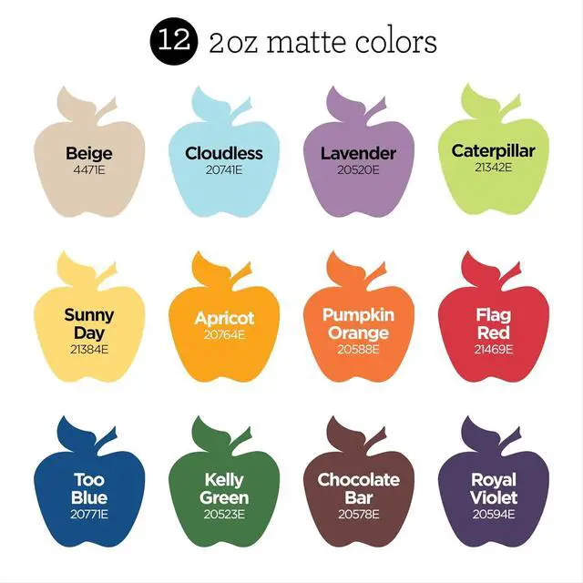 Alt view image 3 of 7 - Apple Barrel Acrylic Craft Paint Set, Homegrown Hues, Includes 12 Colors with a Matte Finish