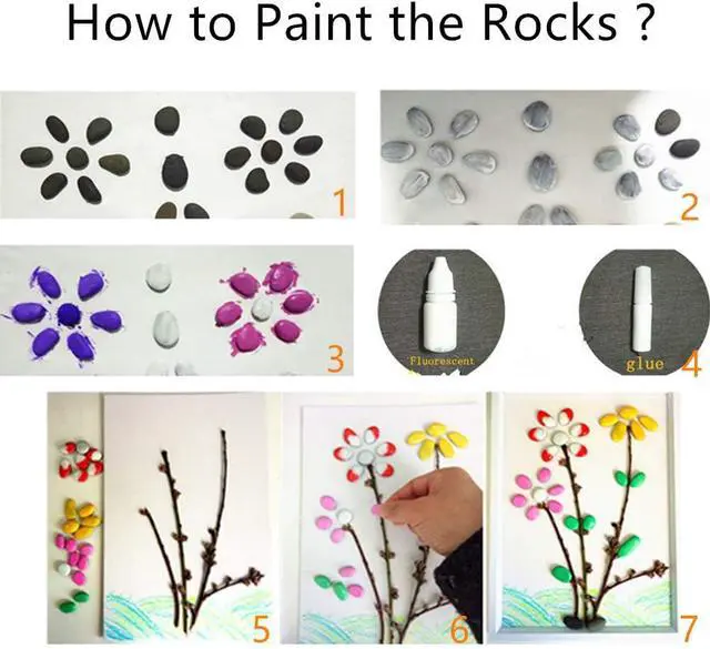 Alt view image 3 of 6 - Lifetop 51pcs Tiny Painting Rocks DIY Smooth Surface Stones,Arts and Crafts 0.5 to 1.0 inches So Small Rocks,Hand Picked for Painting