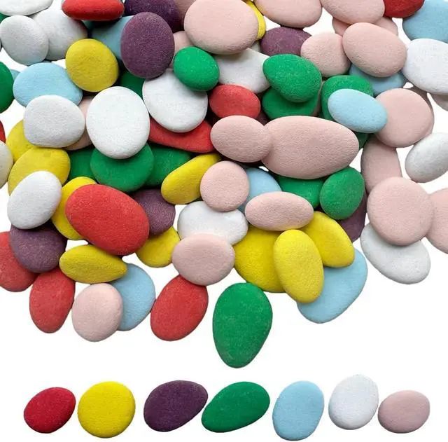 Main image of Lifetop 50PCS Tiny Painting Rocks, Pre-Colored 0.5-1.0" DIY Smooth Surface Stones,Arts and Crafts, Holiday Decor, Classroom Art Supplies, Garden Landscaping, Planters, Vase Fillers