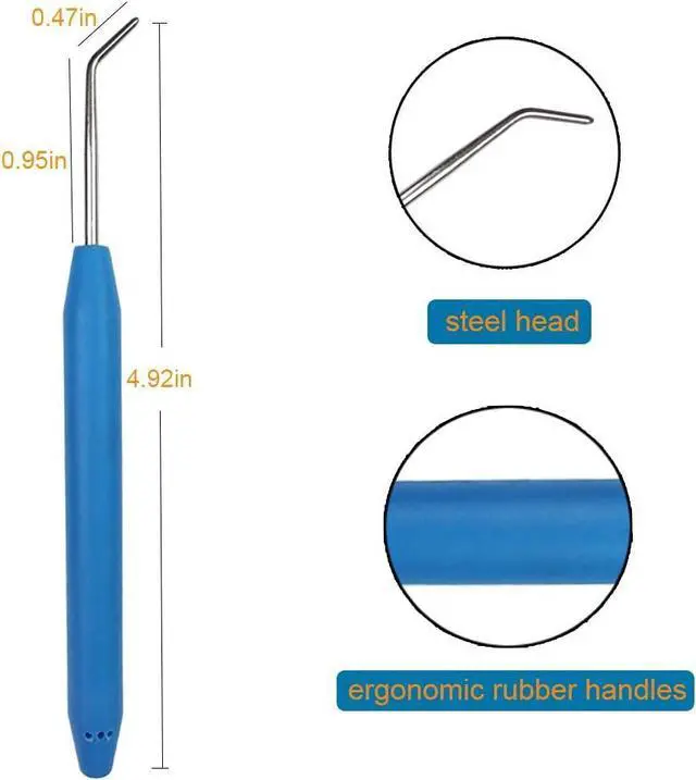 Alt view image 2 of 6 - ZX Vision 4 Pieces Knitting Loom Hooks Ergonomic Rubber Handles | Knit Crochet Hooks and 9 Pieces Steel Large-Eye Sewing Needles for Knifty Knitter(13 Set,Colors Random)