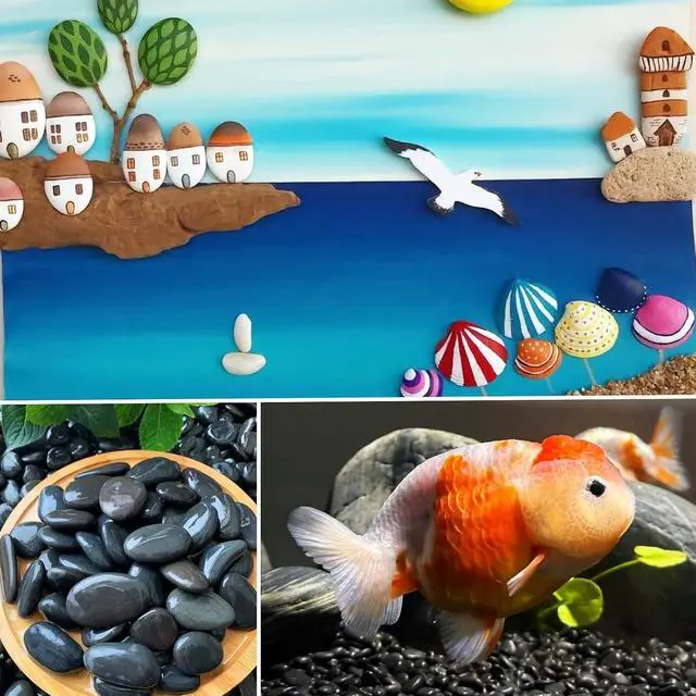 Alt view image 6 of 6 - 120pcs Smooth Gray Tiny Painting Rocks | Natural Textured Stones for Arts, Crafts & DIY Projects Rock Painting, Decoration & Creative Projects