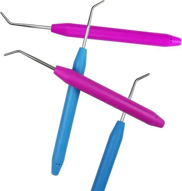 Alt view image 4 of 6 - ZX Vision 4 Pieces Knitting Loom Hooks Ergonomic Rubber Handles | Knit Crochet Hooks and 9 Pieces Steel Large-Eye Sewing Needles for Knifty Knitter(13 Set,Colors Random)
