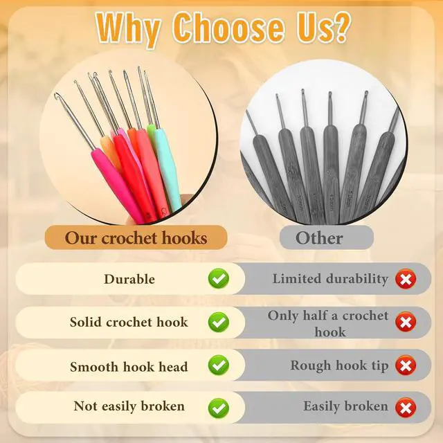 Alt view image 5 of 7 - SHWAKK Small Crochet Hook, 0.75 mm Lace Ergonomic Crochet Hook | Tiny Crochet Needles for Arthritic Hands, Knitting Needles with Soft Handle Beginners and Experienced Hobbyists(0.75 mm)
