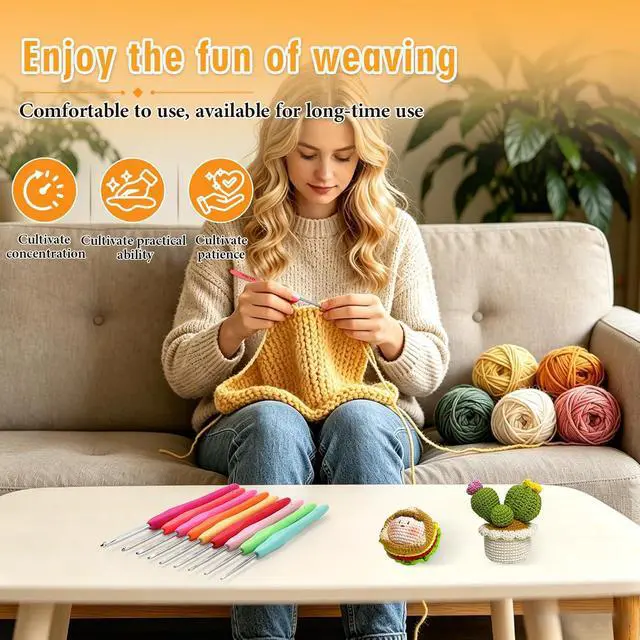 Alt view image 7 of 7 - SHWAKK Small Crochet Hook, 0.75 mm Lace Ergonomic Crochet Hook | Tiny Crochet Needles for Arthritic Hands, Knitting Needles with Soft Handle Beginners and Experienced Hobbyists(0.75 mm)