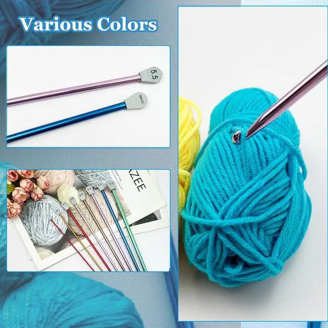 Alt view image 4 of 7 - Hobekoee 2Pcs Tunisian Crochet Hook 9mm 10mm,Extra Long Crochet Hook 13.8in Afghan Crochet Needles Aluminum Large Tunisian Crochet for Beginner,CrochetingKnitting Lovers